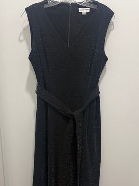 Share Calvin Klein Black Wide Leg Jumpsuit, Size 12